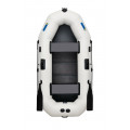 OMEGA - Надуваема гребна лодка с твърдо дъно 245 LSPT Pro Plus светло сива